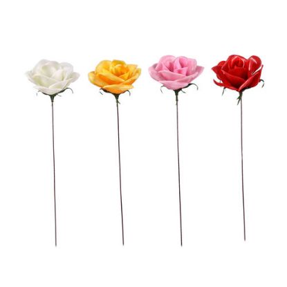 Picture of PLASTIC OPEN ROSE X 100 ASSORTED