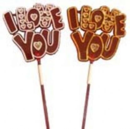Picture of I LOVE YOU PICK RED/WHITE RED/GOLD ASSORTED X 24pcs