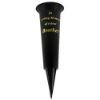 Picture of GRAVE VASE SPIKE BLACK IN LOVING MEMORY OF A DEAR BROTHER