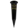 Picture of GRAVE VASE SPIKE BLACK IN LOVING MEMORY OF A DEAR FRIEND