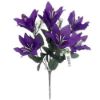 Picture of 34cm TIGER LILY BUSH WITH GYP CAD PURPLE