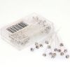 Picture of QUALITY DIAMANTE PINS CLEAR 4mm X 72pcs