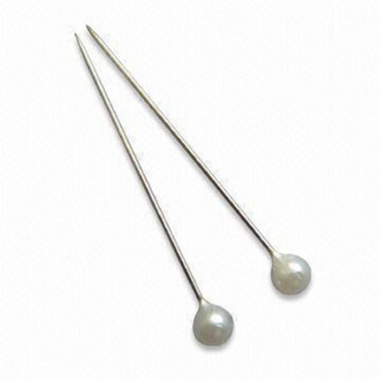 Picture of 4cm (1.5 INCH) PEARL PINS WHITE X 100pcs