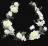 Picture of ROSE LILY AND STEPHANOTIS 6ft GARLAND WHITE