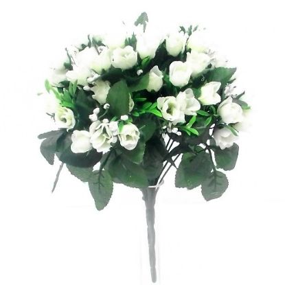 Picture of MINI ROSEBUD BUSH WITH GYP IVORY