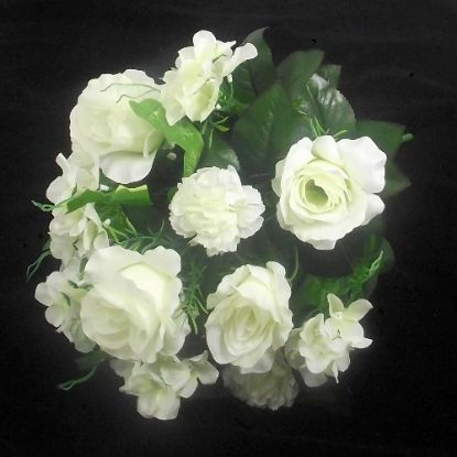 Picture of ROSE CARNATION AND HYDRANGEA BUSH IVORY