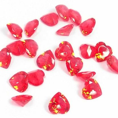 Picture of ACRYLIC STONES - HEART X 250g RED