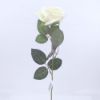 Picture of 55cm SINGLE OPEN ROSE IVORY/WHITE
