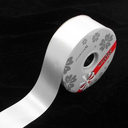 Picture of 50mm (2 INCH) POLY RIBBON X 100 YARDS WHITE