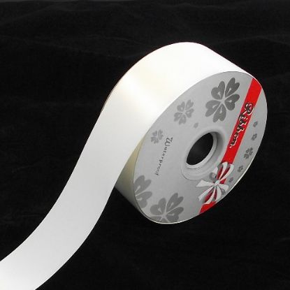 Picture of 50mm (2 INCH) POLY RIBBON X 100 YARDS IVORY
