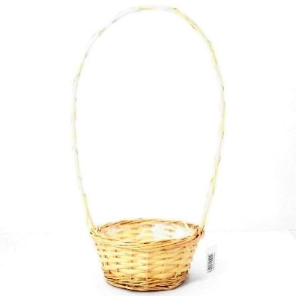 Picture of 20cm (8 INCH) ROUND PLANTING BASKET WITH HOOP HANDLE