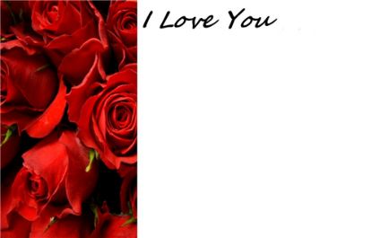 Picture of GREETING CARDS X 50 I LOVE YOU - ROSES RED