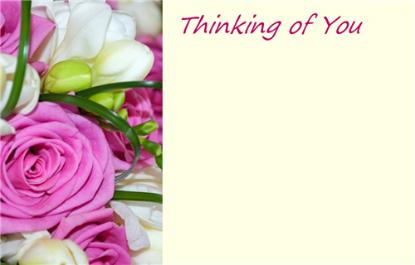 Picture of GREETING CARDS X 50 THINKING OF YOU - FLOWER BOUQUET