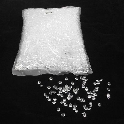 Picture of ACRYLIC STONES - SUPER BRIGHT DIAMOND SCATTER CRYSTALS 10mm X 500g BULK BAG CLEAR