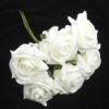 Picture of FOAM NOBLE ROSE - BUNCH OF 6 WHITE