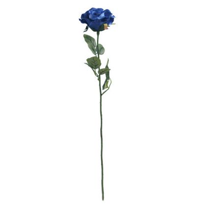 Picture of 68cm ELEGANCE ROSE STEM ROYAL BLUE