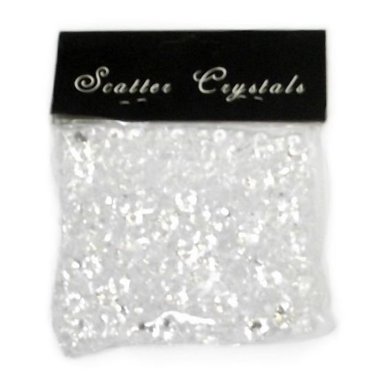 Picture of ACRYLIC STONES - SUPER BRIGHT DIAMOND SCATTER CRYSTALS 10mm X 100g CLEAR