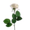 Picture of 42cm REAL TOUCH SMALL OPEN ROSE IVORY