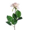 Picture of 42cm REAL TOUCH SMALL OPEN ROSE CREAM WITH TOUCH OF PINK