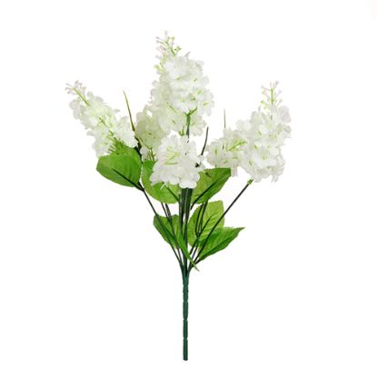 Picture of LILAC FLOWER BUSH WITH GRASS IVORY