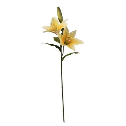 Picture of 66cm LILY SPRAY YELLOW X 12pcs