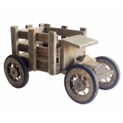 Picture of 32cm WOODEN FLOWER TRUCK PLANTER