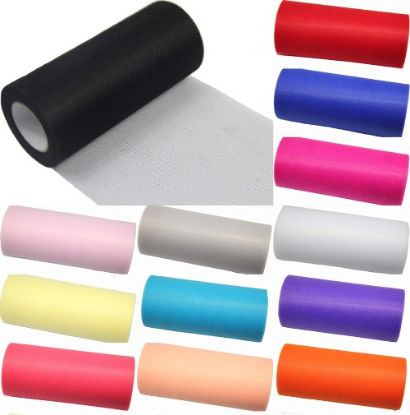 Picture of TULLE ROLL 6 INCH X 25 YARDS BLACK
