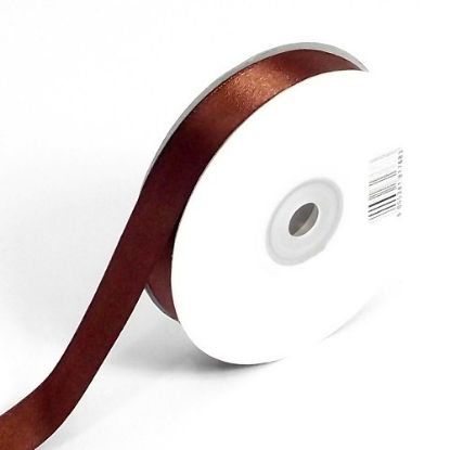 Picture of DOUBLE FACE SATIN RIBBON 50mm X 10metres BROWN
