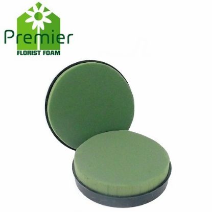 Picture of Premier® WET FLORAL FOAM PLASTIC BACKED 19cm  (7.5 INCH) POSY PAD X 2pcs