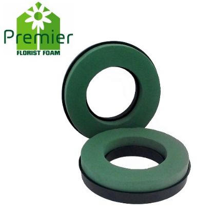Picture of Premier® WET FLORAL FOAM PLASTIC BACKED 35cm  (14 INCH) RING X 2pcs