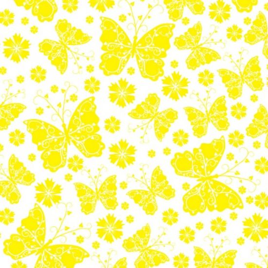 Picture of CELLOPHANE  ROLL 80cm X 100met FLUTTERBY YELLOW