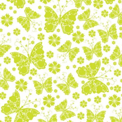 Picture of CELLOPHANE  ROLL 80cm X 100met FLUTTERBY LIME GREEN