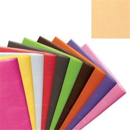 Picture of TISSUE PAPER 500 x 750mm (17gsm) X 48 SHEETS PEACH