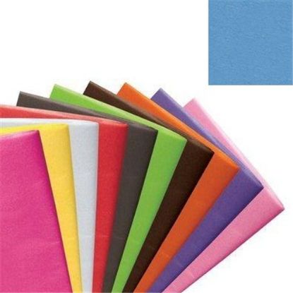 Picture of TISSUE PAPER 500 x 750mm (17gsm) X 48 SHEETS PACIFIC BLUE
