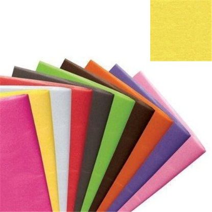 Picture of TISSUE PAPER 500 x 750mm (17gsm) X 48 SHEETS YELLOW