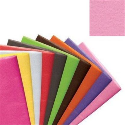 Picture of TISSUE PAPER 500 x 750mm (17gsm) X 48 SHEETS PASTEL PINK