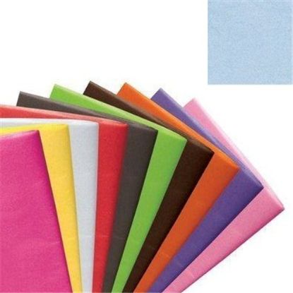 Picture of TISSUE PAPER 500 X 750mm (17gsm) X 240 SHEETS LIGHT BLUE