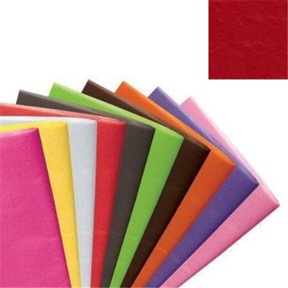Picture of TISSUE PAPER 500 X 750mm (17gsm) X 240 SHEETS RED