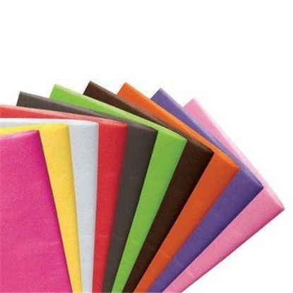 Picture of TISSUE PAPER 500 X 750mm (17gsm) X 480 SHEETS ASSORTED COLOURS
