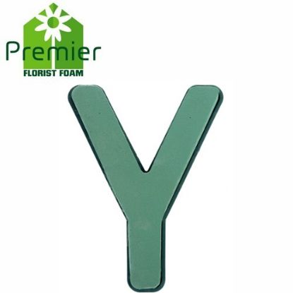 Picture of Premier® FLORAL FOAM PLASTIC BACKED CLIP ON LETTER Y