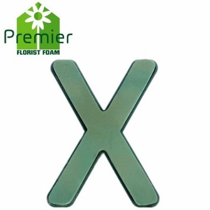 Picture of Premier® FLORAL FOAM PLASTIC BACKED CLIP ON LETTER X