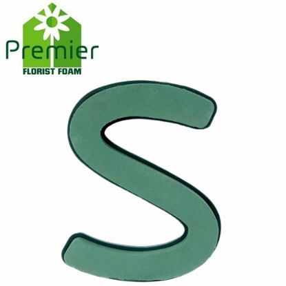 Picture of Premier® FLORAL FOAM PLASTIC BACKED CLIP ON LETTER S