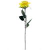 Picture of 48cm SINGLE OPEN ROSE YELLOW