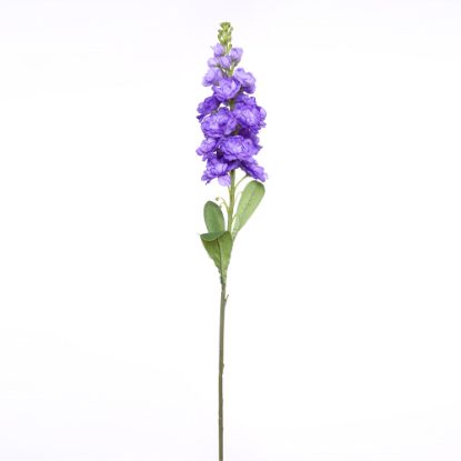 Picture of 83cm STOCK FLOWER SPRAY PURPLE/LILAC