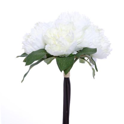 Picture of 31cm LARGE PEONY BUNDLE IVORY