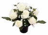 Picture of CEMETERY POT WITH ROSEBUD AND IVY ASSORTED X 12pcs