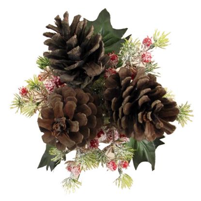 Picture of CHRISTMAS PICK WITH CONES AND BERRIES NATURAL