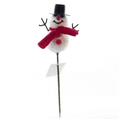Picture of SNOWMAN PICK RED/WHITE X 72pcs