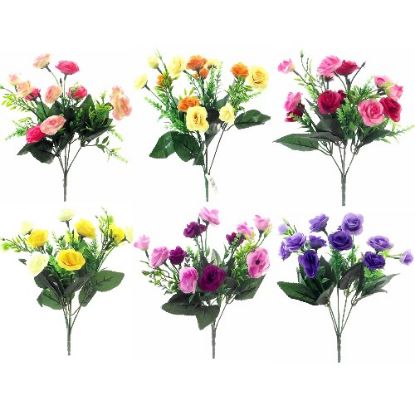 Picture of 31cm ROSE AND GRASS BUSH ASSORTED X 48pcs