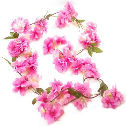 Picture of 6ft LARGE BLOSSOM GARLAND DARK PINK